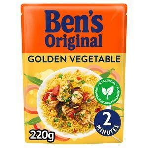Bens Original Golden Vegetable Microwave Rice 250g