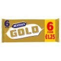 McVitie&#39;s Gold Caramel Flavour Biscuit Bars Multipack 6 x 18.3g, 110g