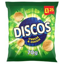 Discos Cheese &amp; Onion Crisps 70g