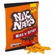 Nik Naks Nice &#39;N&#39; Spicy Crisps 75g