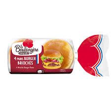 La Boulangère 4 Brioche Burger Buns 200g