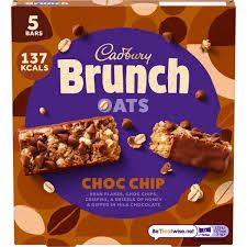 Cadbury Brunch Bar Choc Chip 5 Pack