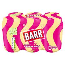 Barr American Cream Soda 6 x 330ml