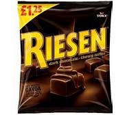 Riesen Dark Chocolate - Chewy Toffee 110g