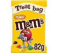 M&amp;M&#39;s Crunchy Peanut &amp; Milk Chocolate Bites Treat Bag £1.35 PMP 82g