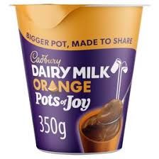 Cadbury Dairy Milk Chocolate Orange Dessert Big Pot