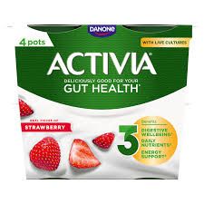 Activia Strawberry Gut Health 4 x 115g