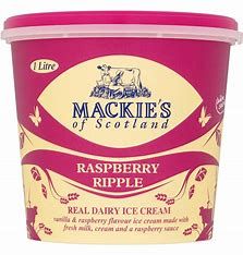 Mackie&#39;s of Scotland Raspberry Ripple Real Dairy Ice Cream