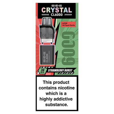 SKE Crystal CL6000 Strawberry Burst 20mg/ml Refill