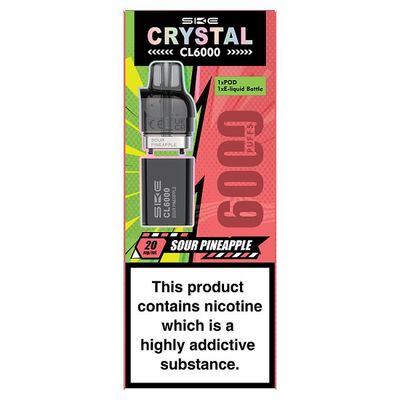 SKE Crystal CL6000 Sour Pineapple 20mg/ml Refill
