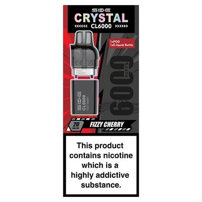 SKE Crystal CL6000 Fizzy Cherry 20mg/ml Refill