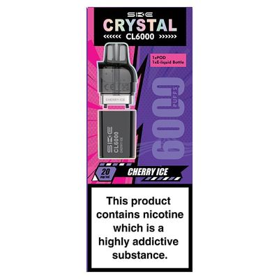 SKE Crystal CL6000 Cherry Ice 20mg/ml Refill
