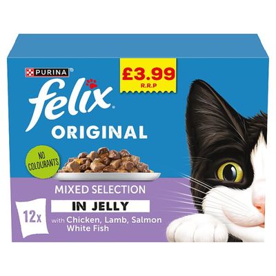 FELIX Original Mixed Selection in Jelly Wet Cat Food 12x85g PMP