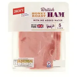 Jack's 5 Honey Roasted Ham Slices 90g