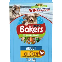 BAKERS Superfoods Chicken with Vegetables Dry Dog Food 1kg PMP