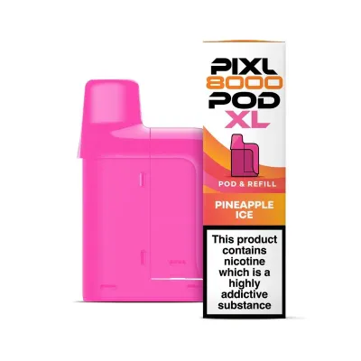 Pixl 8000 Pod XL Pineapple Ice Prefilled Pod &amp; Refill 20mg/ml