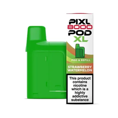 Pixl 8000 Pod XL Strawberry Watermelon Prefilled Pod &amp; Refill 20mg/ml