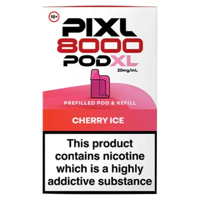 Pixl 8000 Pod XL Cherry Ice Prefilled Pod &amp; Refill 20mg/ml