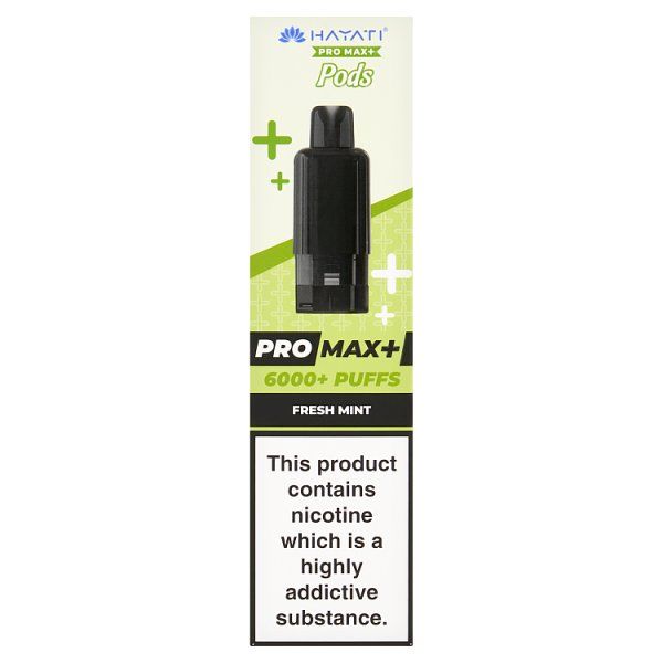 Hayati Pro Max+ 6000+ Puffs Fresh Mint Pods