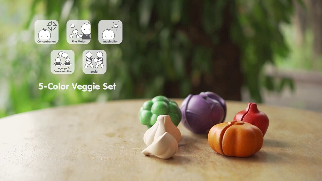 5 Colors Veggie Set