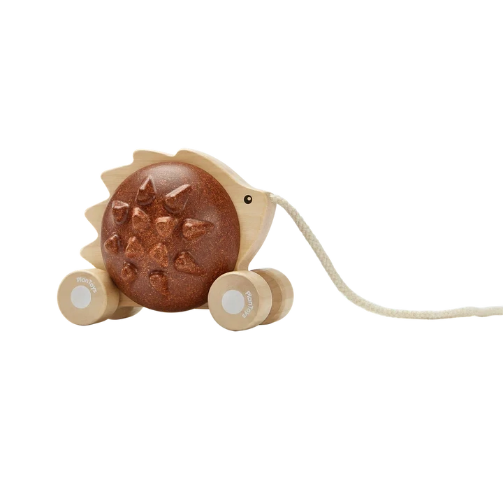 Pull Along Hedgehog - Brown