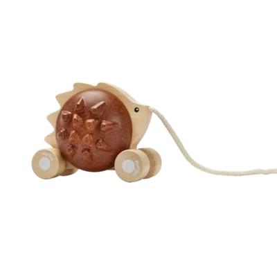 Pull Along Hedgehog - Brown