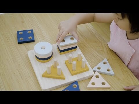 Geometric Sorting Board - Orchard