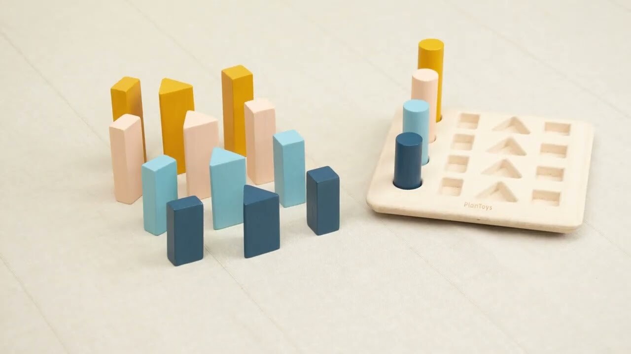 Geometric Peg Board - Orchard
