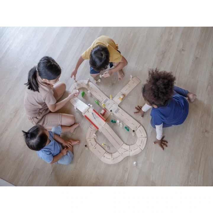 Rubber Road &amp; Rail Set - Medium