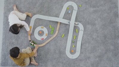 Rubber Road &amp; Rail Expansion Tracks - Set A