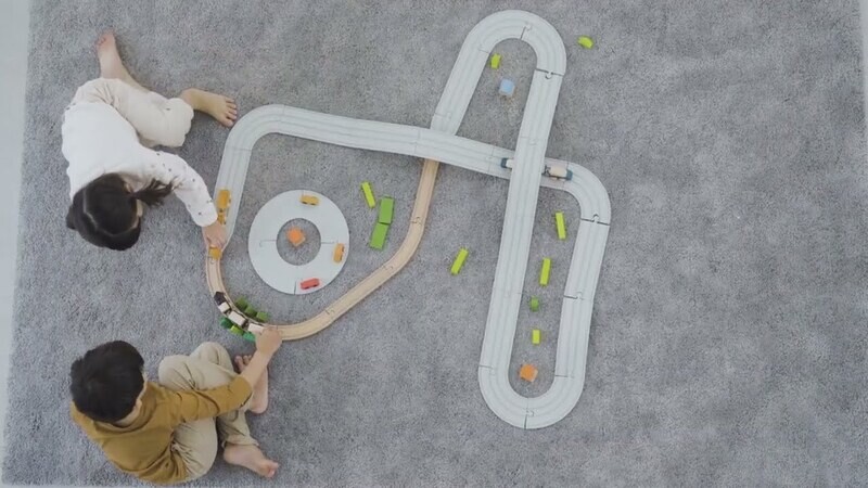 Rubber Road &amp; Rail Expansion Tracks - Set B