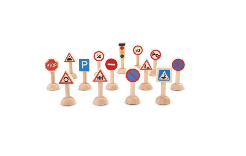 Set Of Traffic Signs &amp; Lights