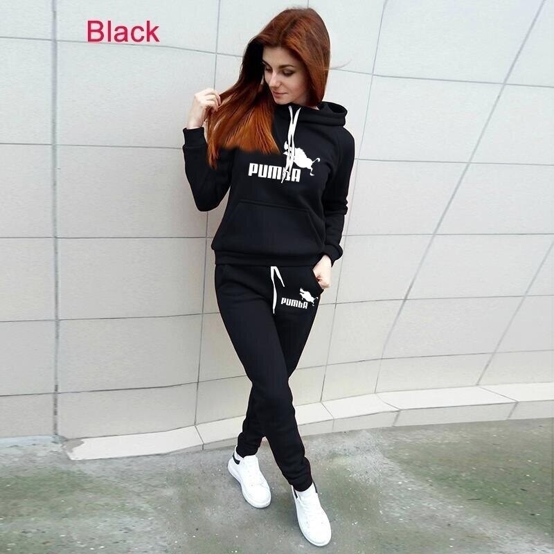 Women Tracksuit Autumn and Winter Pullovers Sweatshirts Jogging Suit Casual Long Pants Sports Suit Women Two Piece Outfits