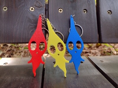 Alien Plant Ghost Keychain