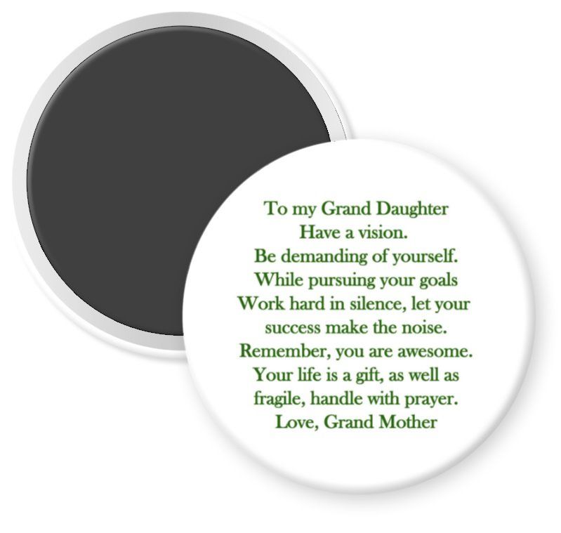 GRANDAUGHTER. lOVE GRANDMOTHER