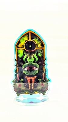 Bishop Leshy Cult of the lamb acrylic standee