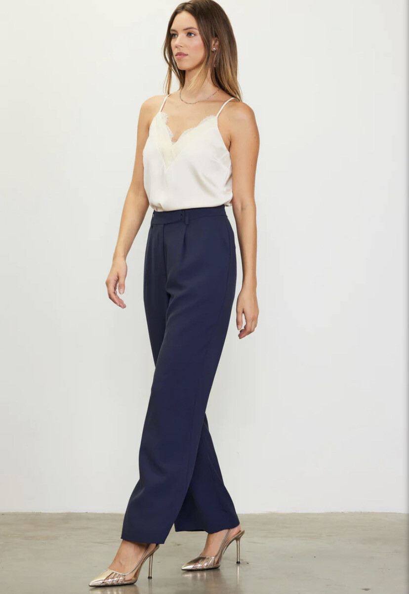 PinTuck Wide Leg Trousers