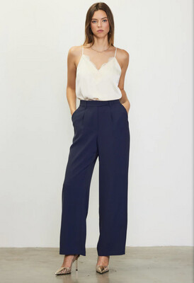 PinTuck Wide Leg Trousers