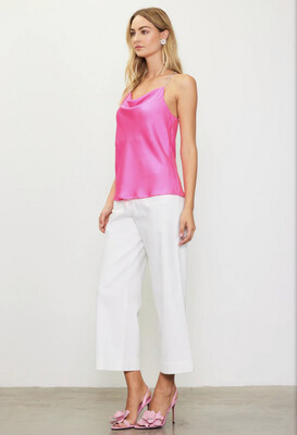 Satin Cowl Neck Top
