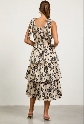 Black And White Floral Dress