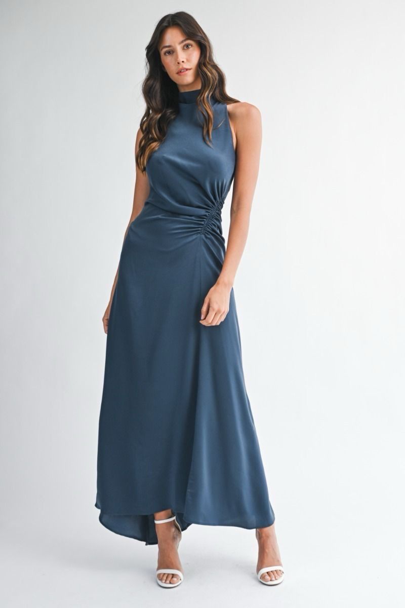 Midnight Blue Midi Dress