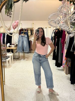 High Rise Ankle Boyfriend