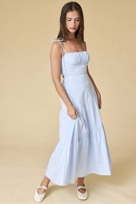 Back Tiered Midi Dress