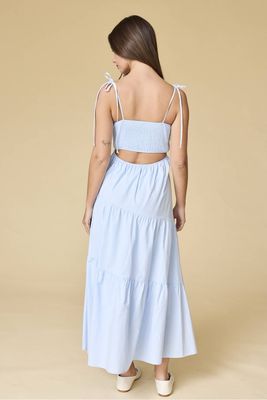 Back Tiered Midi Dress