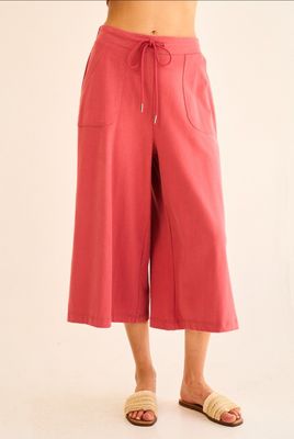 Button &amp; Wide Leg Set