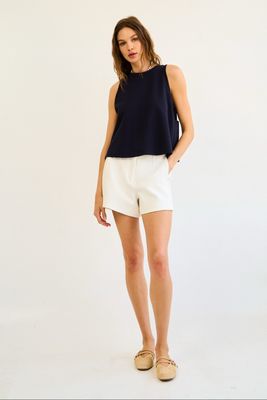 Relaxed Sleeveless Shirt
