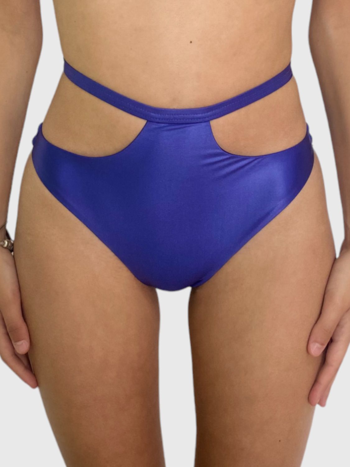 LIVIA SLIP- Finta pelle blu