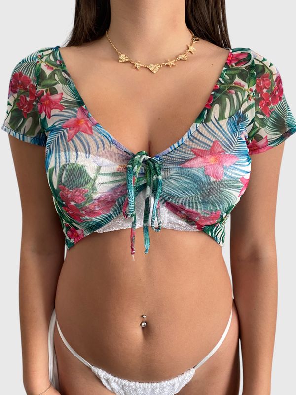 SANDY TOP - Fantasia Fiori