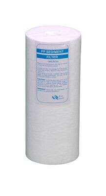 PP waterfilter voor 10 inch (25cm) waterzuiveringsinstallaties (1 micron)