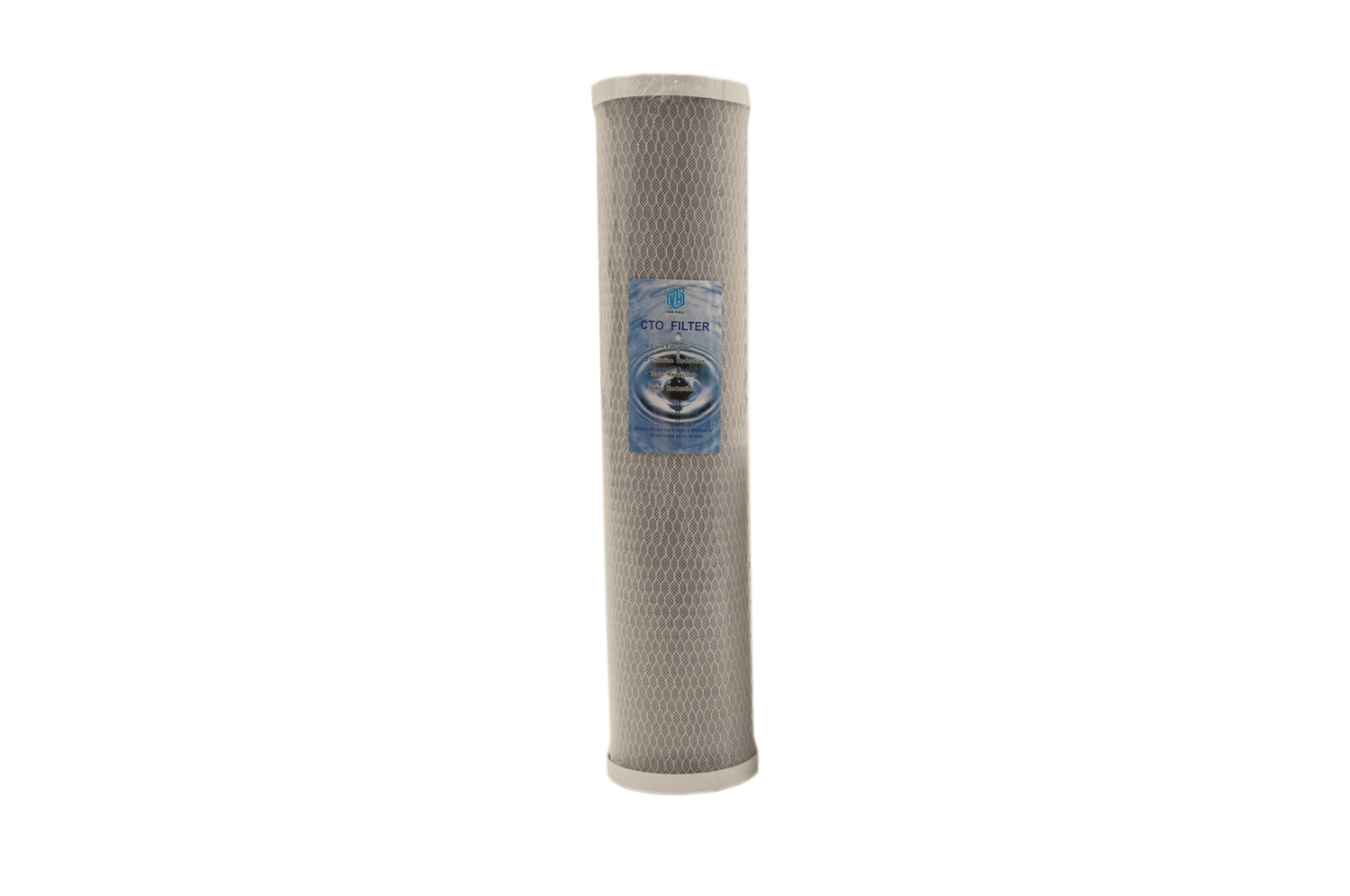 CTO BB waterfilter voor 20 inch (25cm) waterzuiveringsinstallaties (5 micron) iodine 800